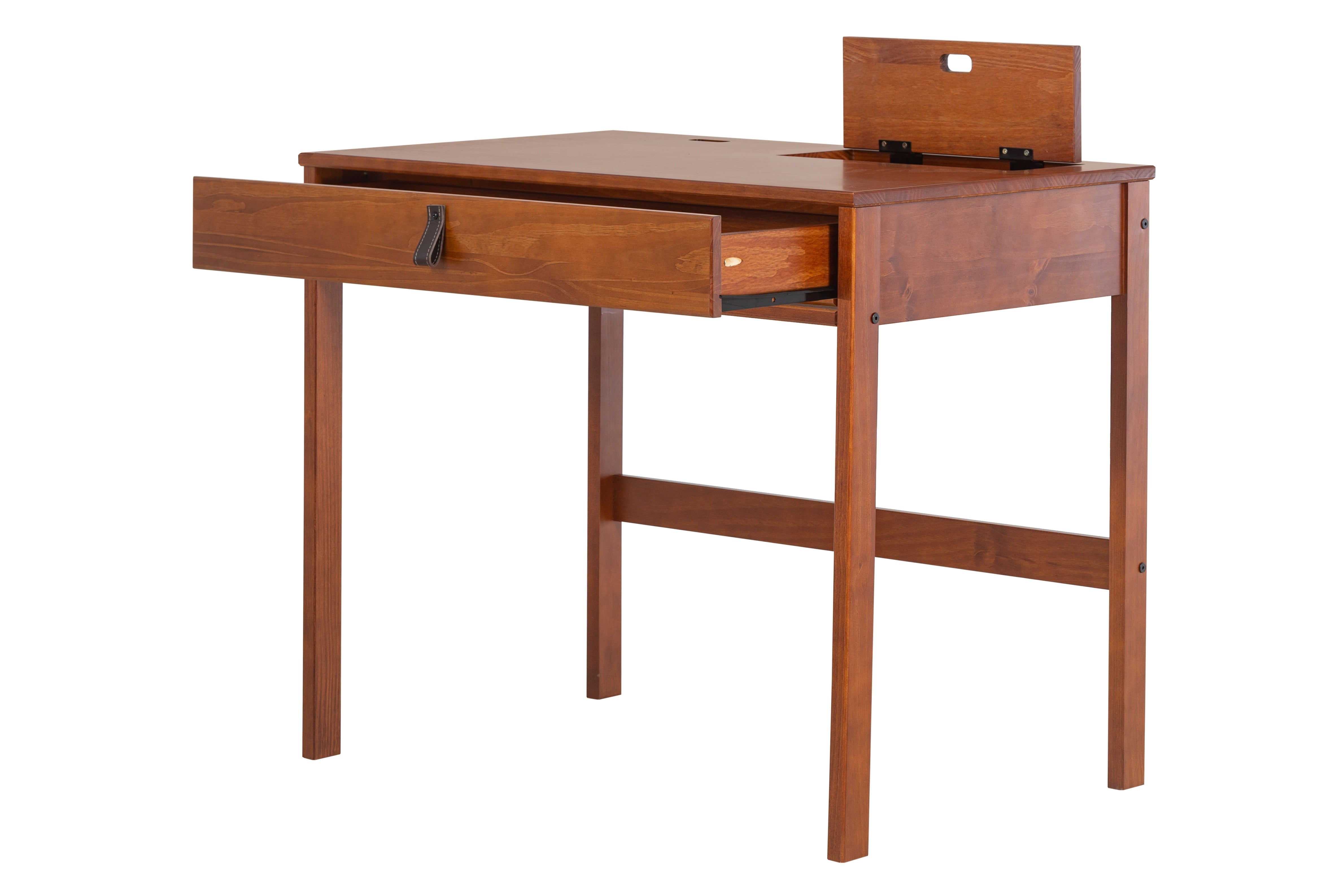 Memomad Bali Home Office Desk with 1 Drawer (35" Width, Caramel)