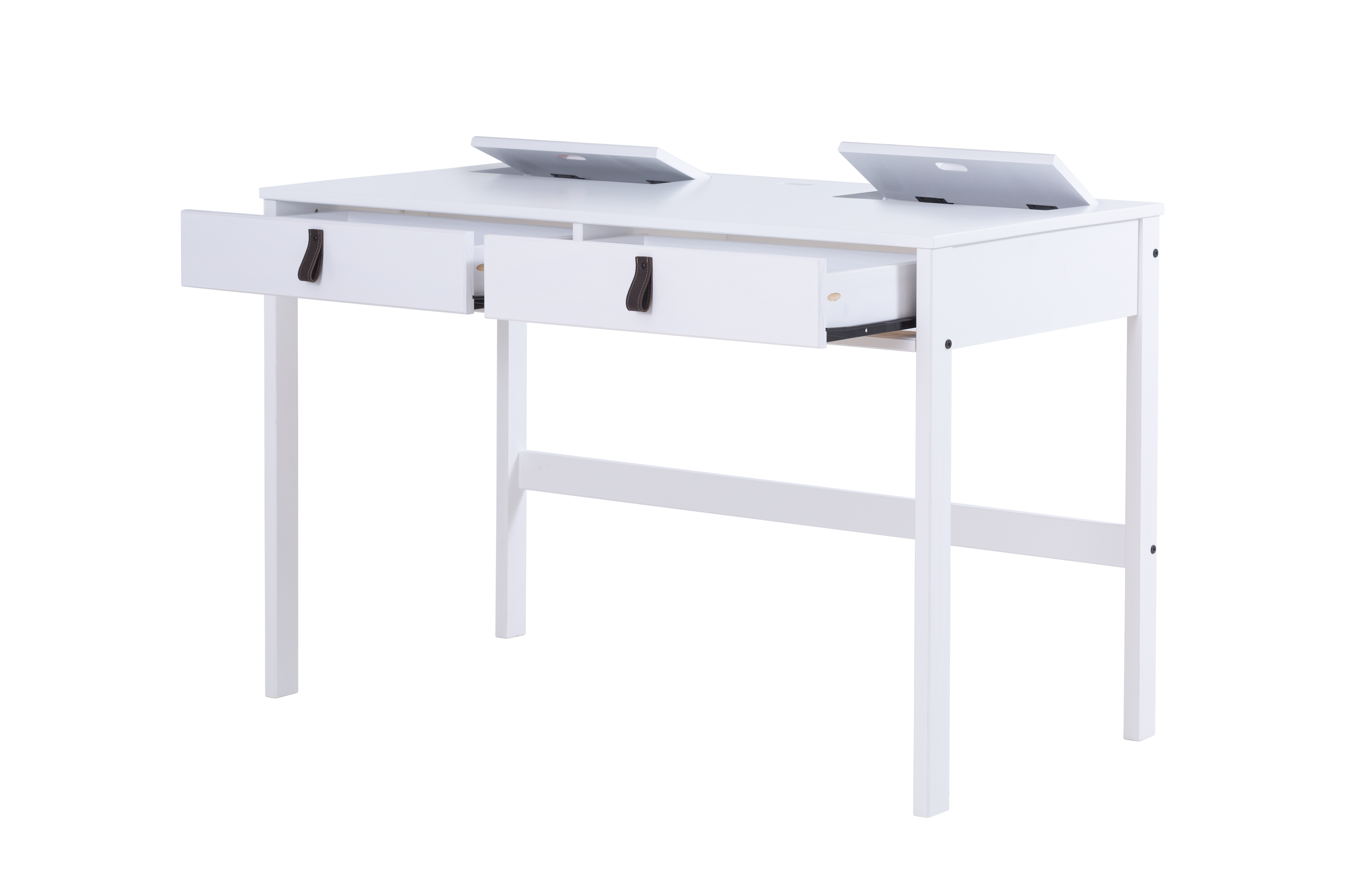 Memomad Bali Home Office Desk with Drawers (Off White) - memomad.store